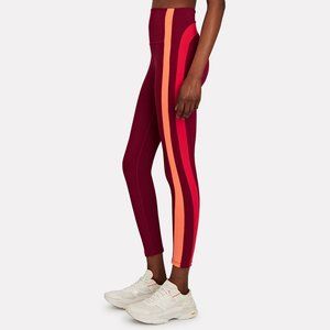 SPLITS59 Jaden High-Waist Leggings, Size S - Red/Orange Colorblock